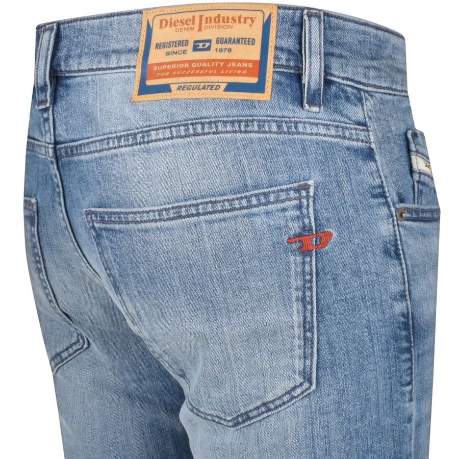 Diesel D Strukt Slim Fit Light Wash Jeans Blue